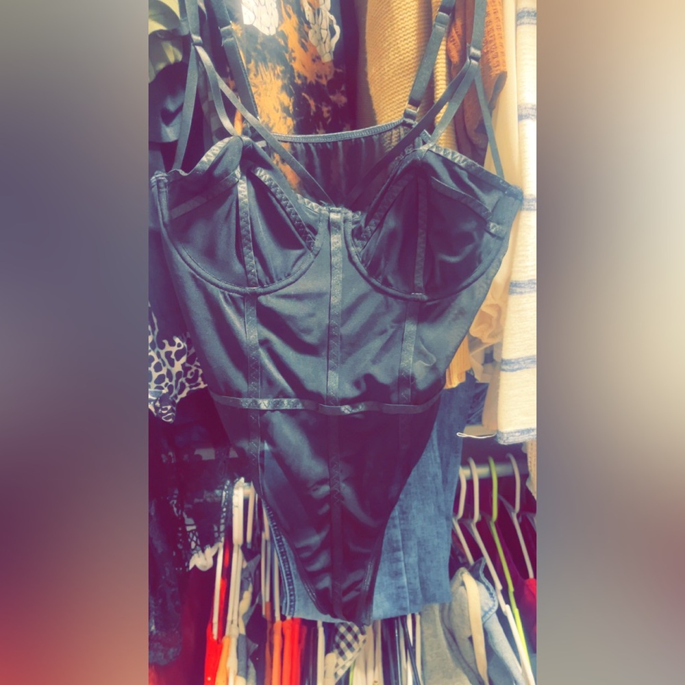 Large black bodysuit